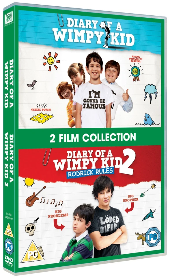 Diary of a Wimpy Kid 1 and 2 (DVD) Peyton List Zachary Gordon (UK IMPORT) - Image 2 of 2