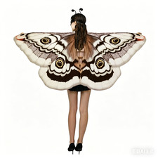 Moth Wings Costume Halloween Butterfly Wings Cape Shawl Fun World