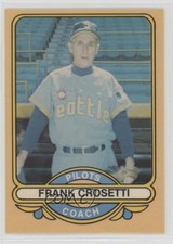 1982 Renata Galasso 1969 Seattle Pilots Frank Crosetti Frankie Crosetti #20 00ah