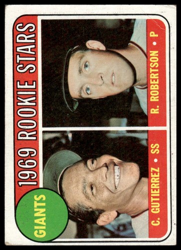 1969 Giants 1969 Rookie Stars: Cesar Gutierrez / Rich Robertson #16