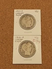 1911-S and 1912-S Low Mintage Barber Half Dollars, Both in VG Condition