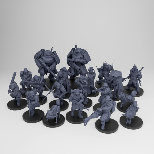 Holy Shogunate | Grimdark | 32mm |  Print on Demand