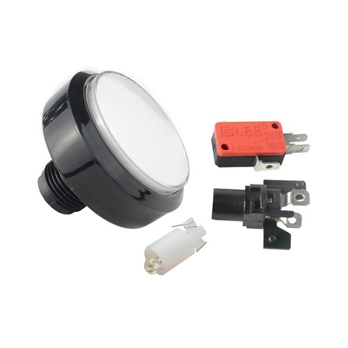 5 Colors Arcade 60MM Round Push Button Illumilated LED Light With Microswitch a - Picture 14 of 21