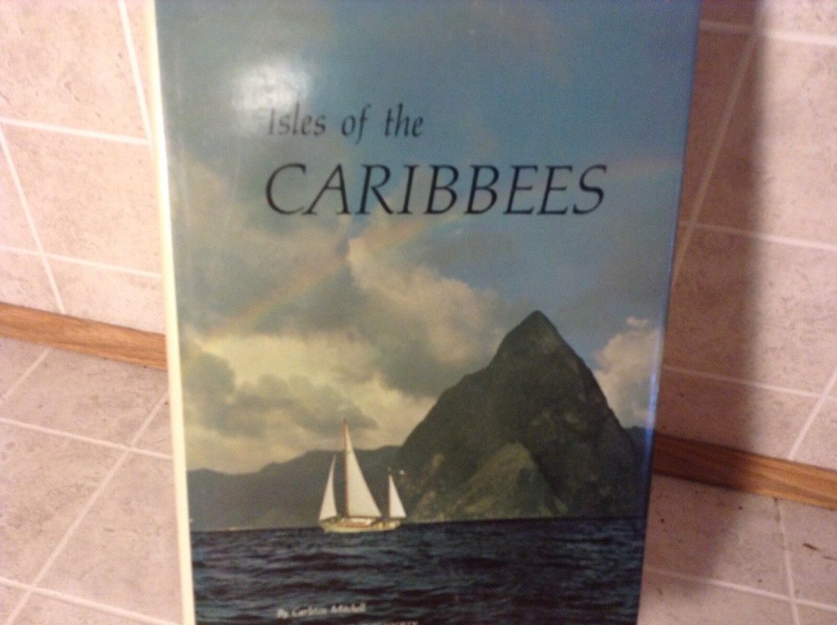 洋書 Isles of the Caribbean :Kardius Mitchell 1966 ISLES OF THE CARIBBEES by Carleton Mitchell- National