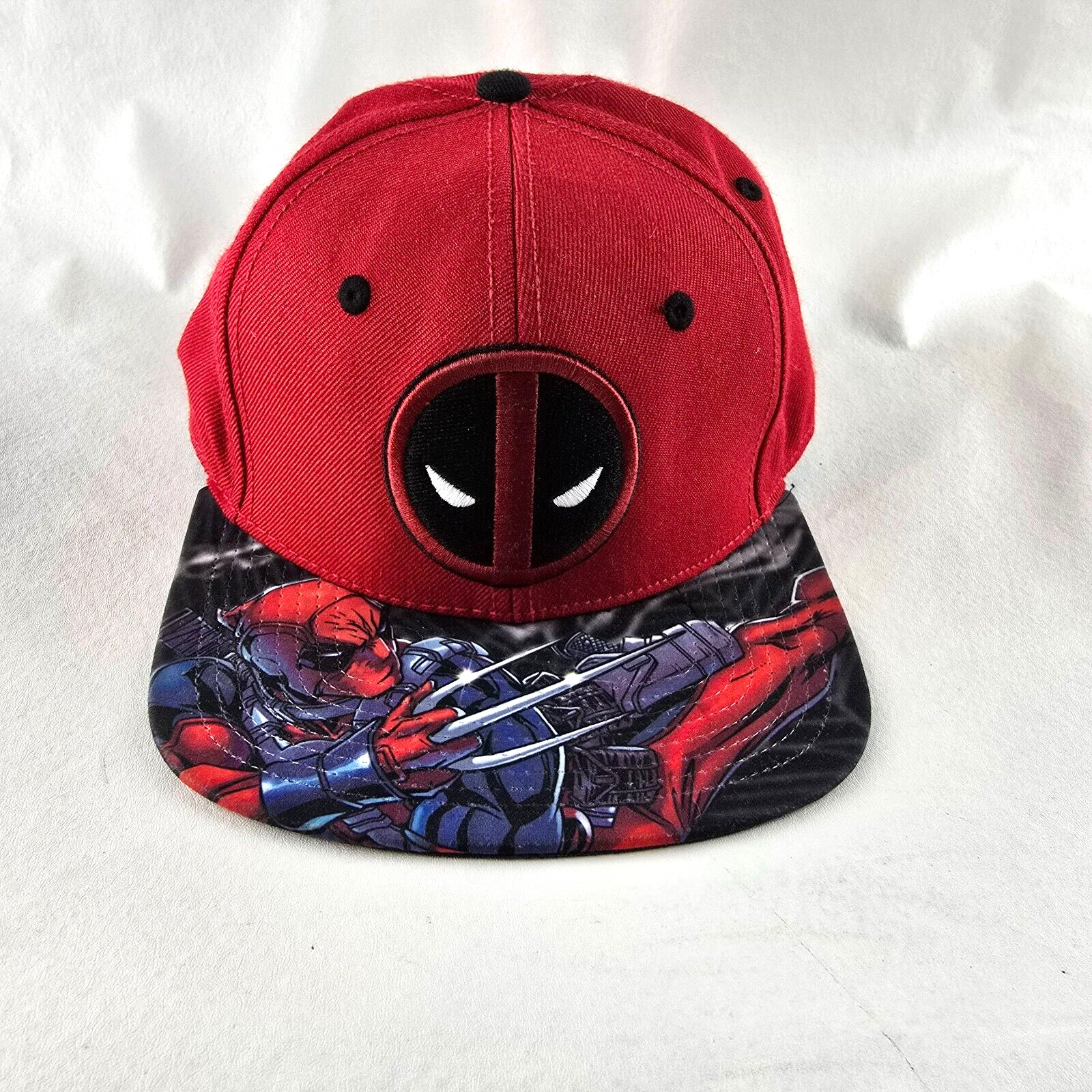 Deadpool Hat Mens Snapback Adjustable Red Marvel … - image 1