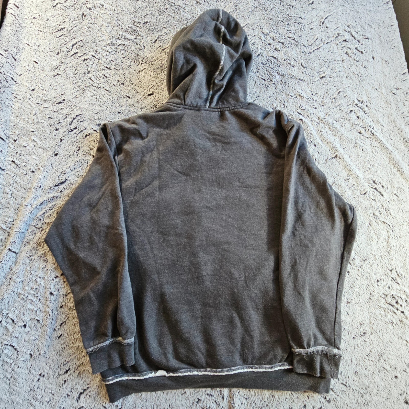 NFL Cleveland Browns Full Zip Fleece Lined Hoodie XL Grey image 3