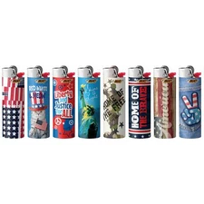 BIC Pocket Lighter Special Edition Americana Collection Assorted Unique Lighters