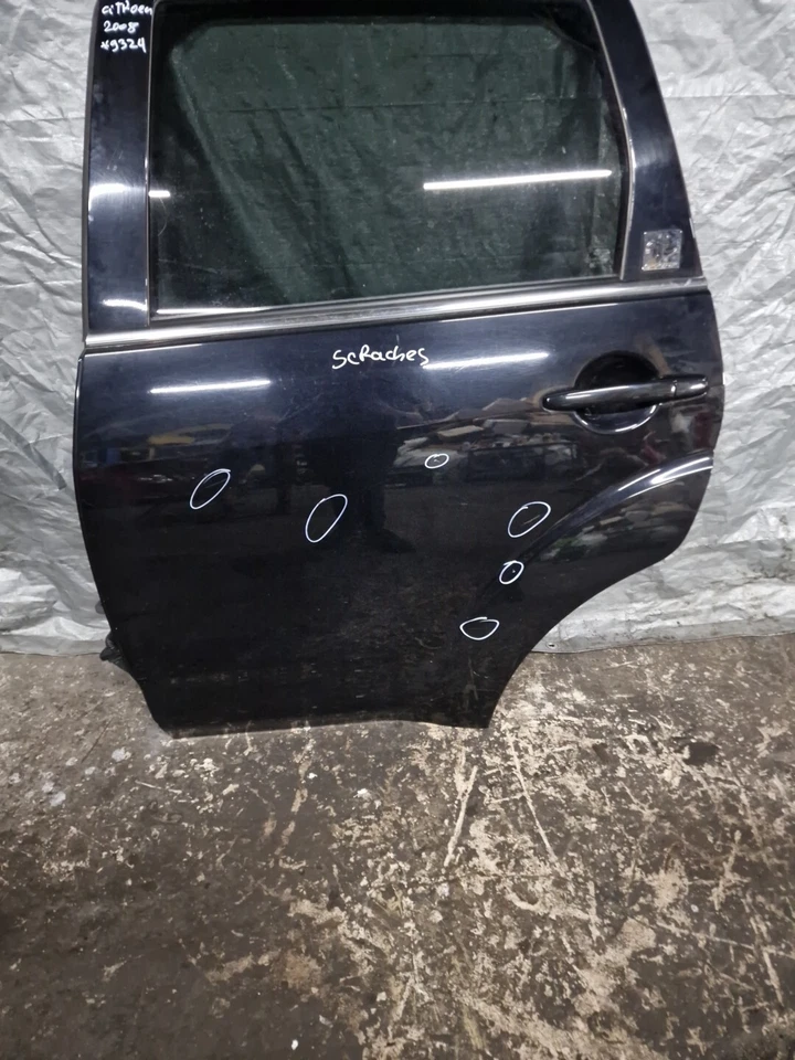 2008 CITROEN C-CROSSER 5 Tür Silber N/S Passagier Links Hintertür Schwarz - Bild 3 von 4