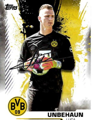 Topps BVB Borussia Dortmund Team Set 20/21 XL Karte Nr. 07 Luca Unbehaun
