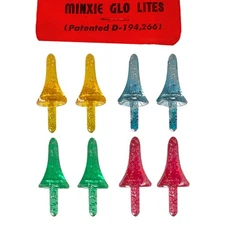 Vintage Lg Astro Rocket MINXIE GLO Lights (4 colors) for Ceramic Christmas Trees