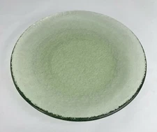 Fire and Light Recycled Glass 11" Dinner Plate Olive #2