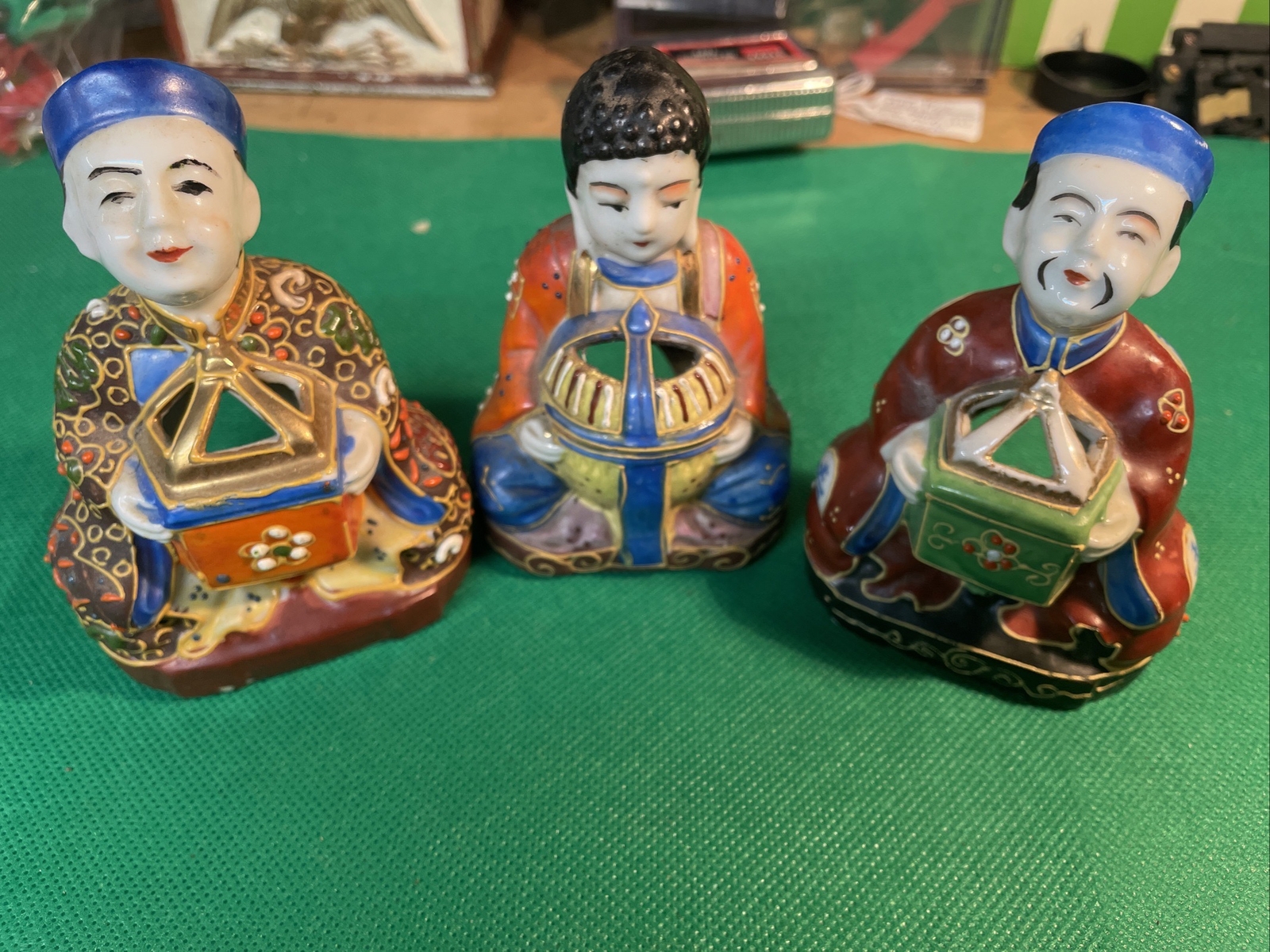 Vintage Lot 2 Occupied Japan Oriental Men & Trimont Ware Woman Incense Burners eBay