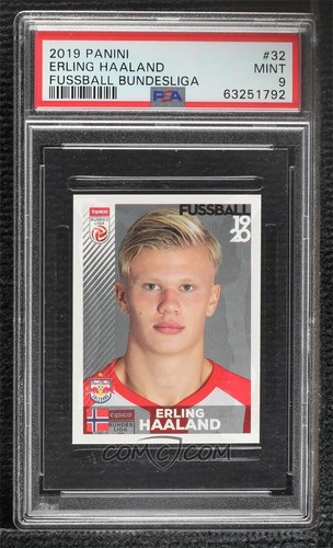 2019-20 Panini Fussball Austrian Bundesliga Stickers #32 Erling Haaland PSA 9 RC