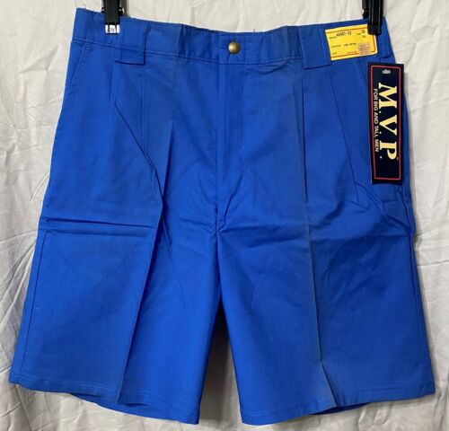 M.V.P. Pantalones Cortos Talla 36 Altos Totalmente Nuevos de Nuevo Con Etiquetas Para Hombre Azul Cintura Elástica Grande y Alta - Imagen 1 de 8