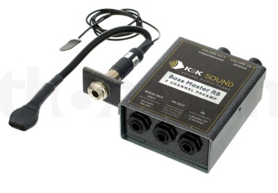 K&K Sound Rockabilly Pickup, 2 Pickups And Preamp Perfect Bass and Slap Click!
