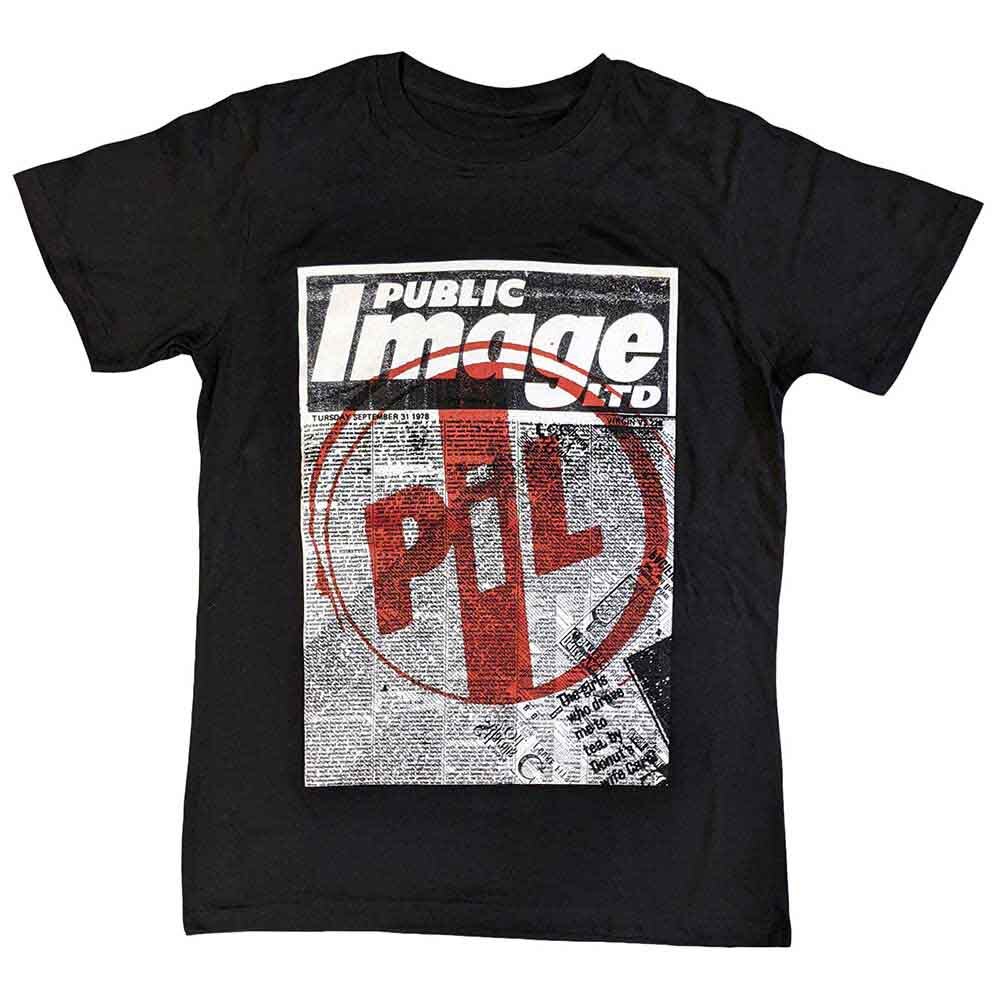 PIL (Public Image Ltd) Poster T-Shirt Black New | eBay