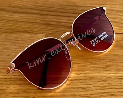 NEW Frye & Co. Round Sunglasses in Rose Gold Tone with  display picture 1