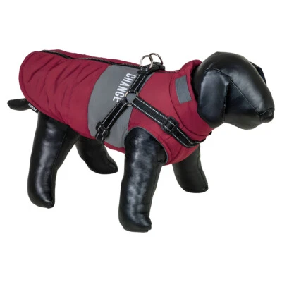 Nobby Hundemantel Change 2in1 Bordeaux, Fleece, wasserabweisend, Geschirr