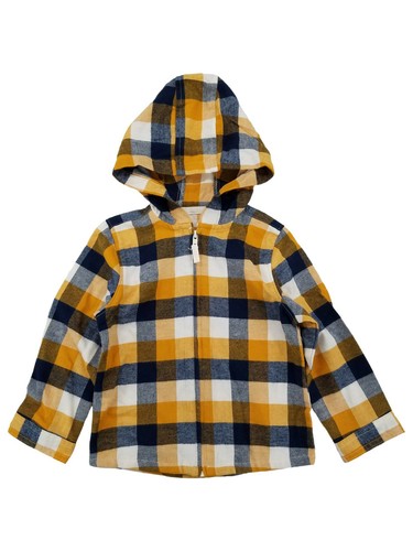 Plaid Zip Flannel Hoodie 3T 