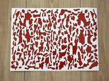 Set stencil Multicam modello mimetico adesivo ASG Army stencil aerografo