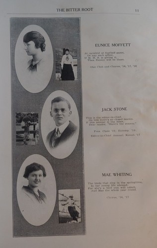 1919 Missoula Montana High School Yearbook THE BITTER ROOT - Picture 7 of 11