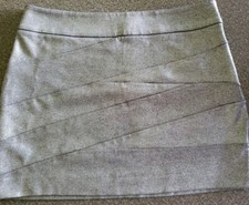 Express Brand  Womens' Size 8  Gray/Metallic  Rayon Nylon Spandex Skirt  NWT