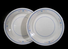 Corning Corelle Needlepoint Set of 2 Dinner Plates