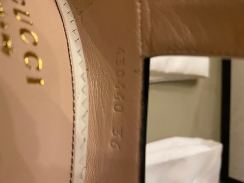GUCCI MARY JANE ORIGINALI NUOVE BICOLORE BIANCO E NERO TACCO 10 MISURA 36 - Foto 5 di 5