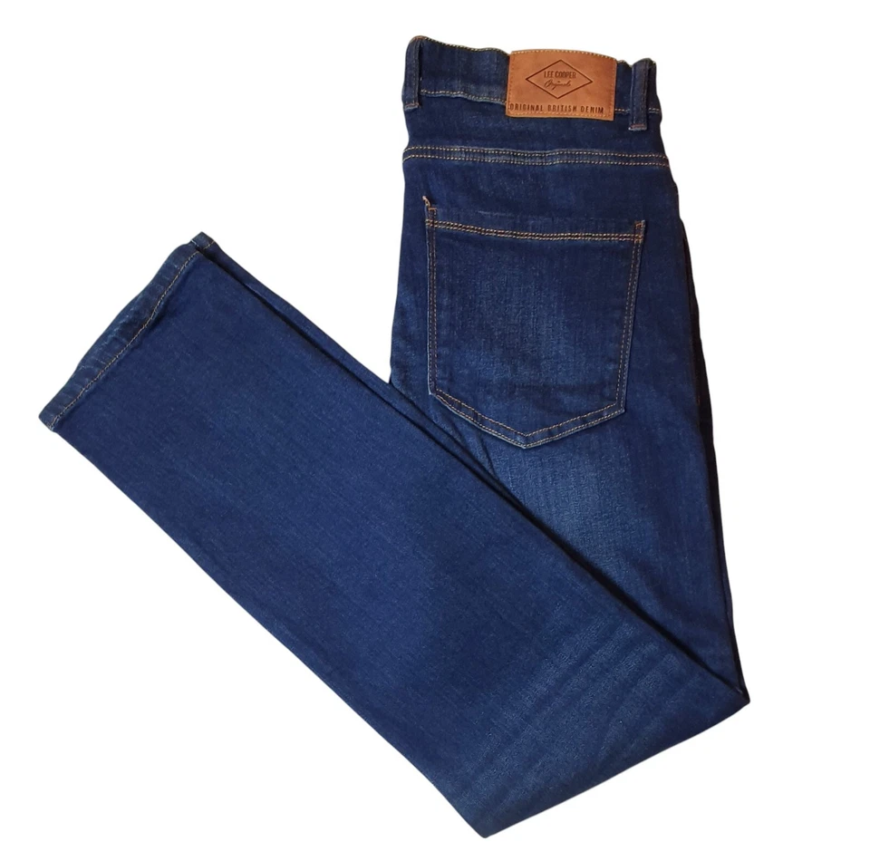 NEW Lee Cooper Jeans Men's W30 L32 Relaxed Fit Straight Leg Blue British Denim - Image 2 of 4