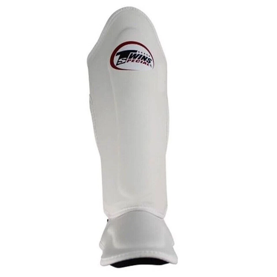 Special Shin Guards Twins SGL10 Leather White MMA Boxing Protector Training Muay - Image 3 of 4