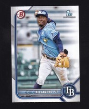 2022 Bowman Prospects Alejandro Pie 1st Rookie #BP99 Tampa Bay Rays