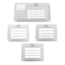 4PCS Scrapbooking Template Lettering Addressing Guide Addressing Guide Template