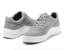 Image of Timberland 'Ruby Ann OrthoLite' grey leather trainers, Size 4 rrp £110