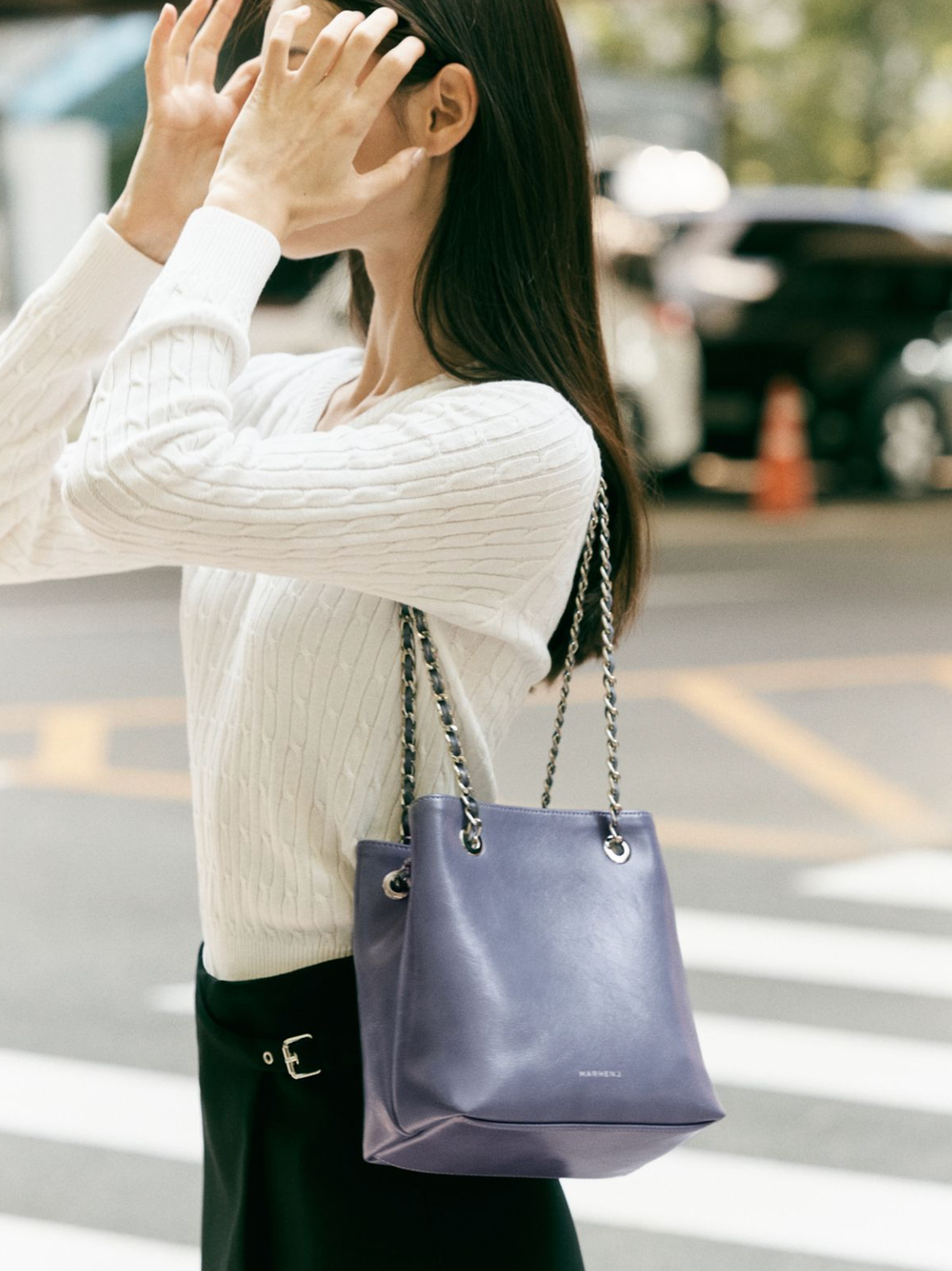 MARHEN.J Giselle Square Chain Shoulder Bag - lavender | eBay
