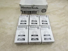 6 Pack Master Lock 3BLK Black Keyed Different Padlock Lockout 3/4" Shackle Ht