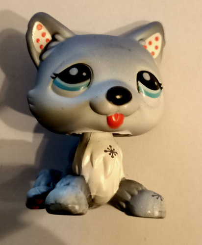 Figurine Littlest Pet Shop - Husky #1617 - Occasion - Collection Animaux De La Savane HASBRO