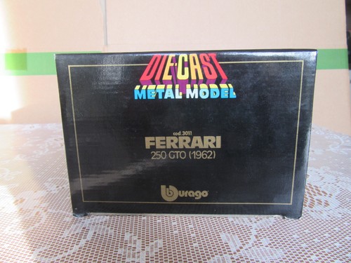 964Z Vintage Burago 3011 Italia Ferrari 250 Gto 1962 Rosso 1:18 + Scatola - Foto 11 di 21