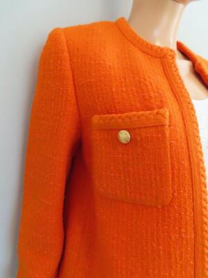 Celine★素敵!Spritz Orange Tweed Chasseur Blazer NWT Celine Spritz Orange Tweed Chasseur Blazer/Jacket F 38