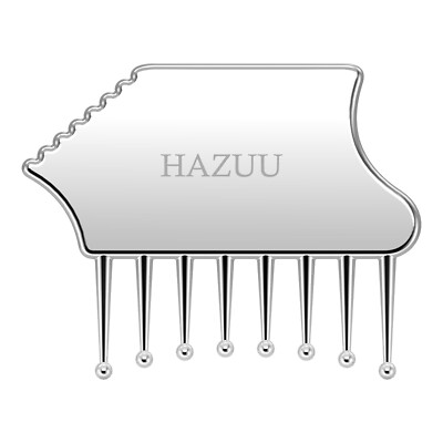 Portable Stainless Steel Scalp Massager - Guasha Scraping Tool for Head, Neck...
