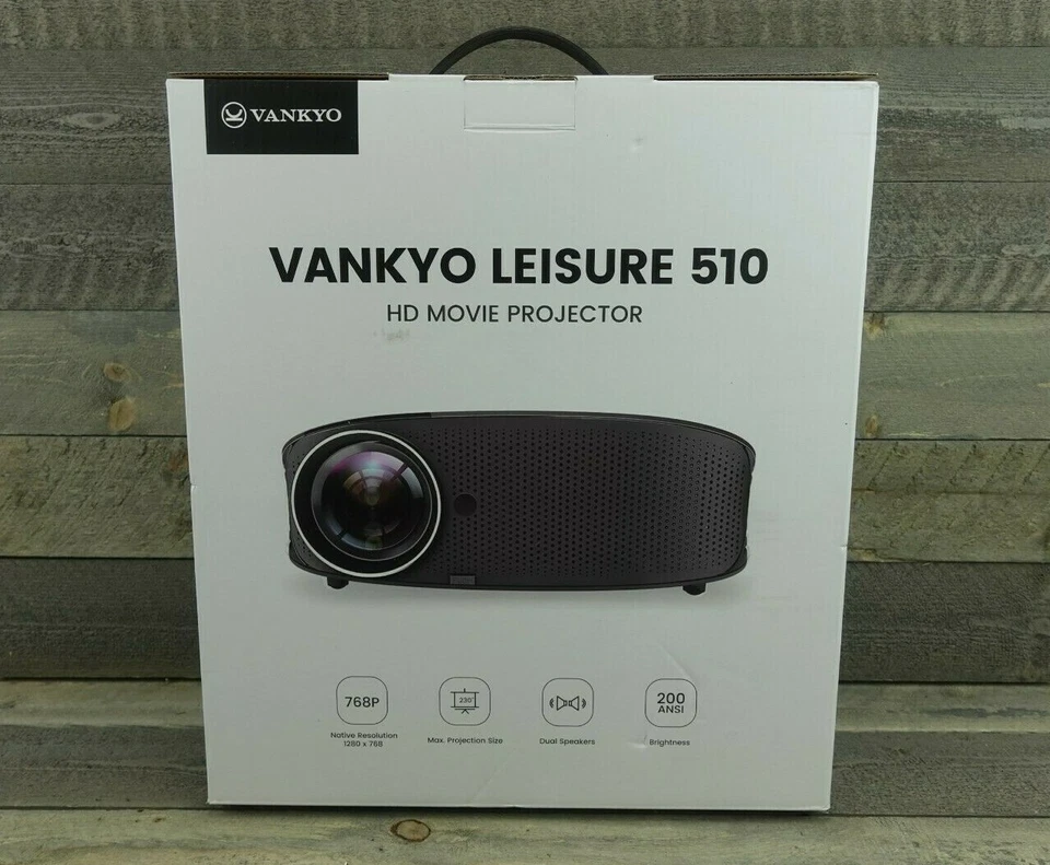 VANKYO HD Projector - Up to 230" Screen - HDMI Cable & Bag - Leisure 510 - NEW! - Image 4 of 4