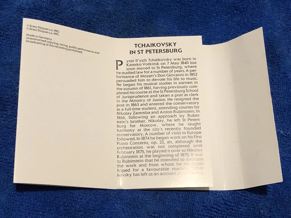 TCHAIKOVSKY Concertos for Piano / Violin PO Dutoit • DEVOYON, AMOYAL ~ Germany - Image 3 of 4