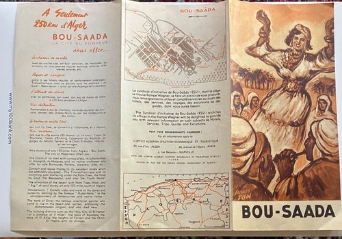 1940er Jahre "Bou Saada" Algerien, algerische wirtschaftliche und touristische Aktion Broschüre - Bild 3 von 4