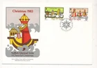D428821 Isle of Man FDC Christmas 1983