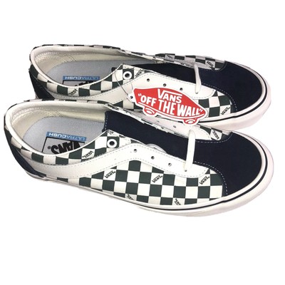 vans old skool checkerboard green