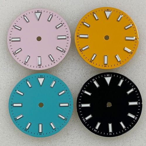 Accesorios de esfera de reloj de 28,5 mm para movimiento japonés 8215 perla 2813 NH35/ETA2836 - Imagen 7 de 22