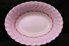 Myott Olde Chelsea England PETITE Pink Rose 6174 Oval Serving Bowl 9 3/4 "