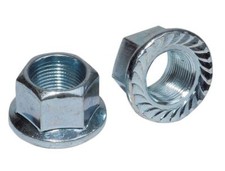 Pair of Bike Wheel Cycle Axle Nuts - 5/16" - 9mm - 3/8" 9.5mm - 10mm - 14mm