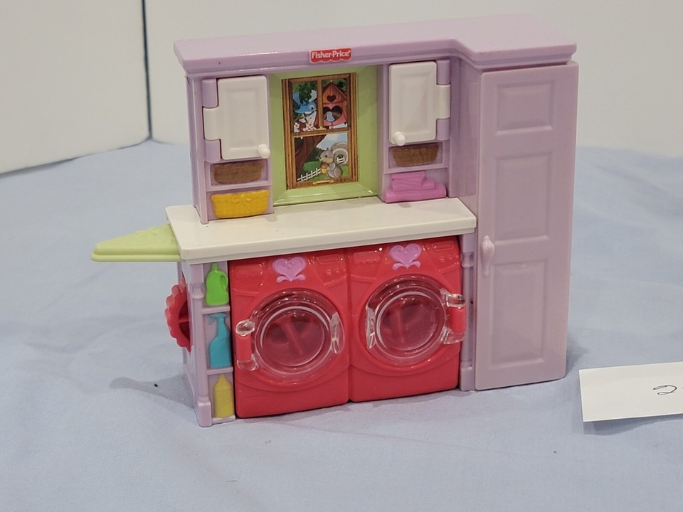 FisherPrice Loving Family Laundry Room Playset 2013 Vacuum Ironing