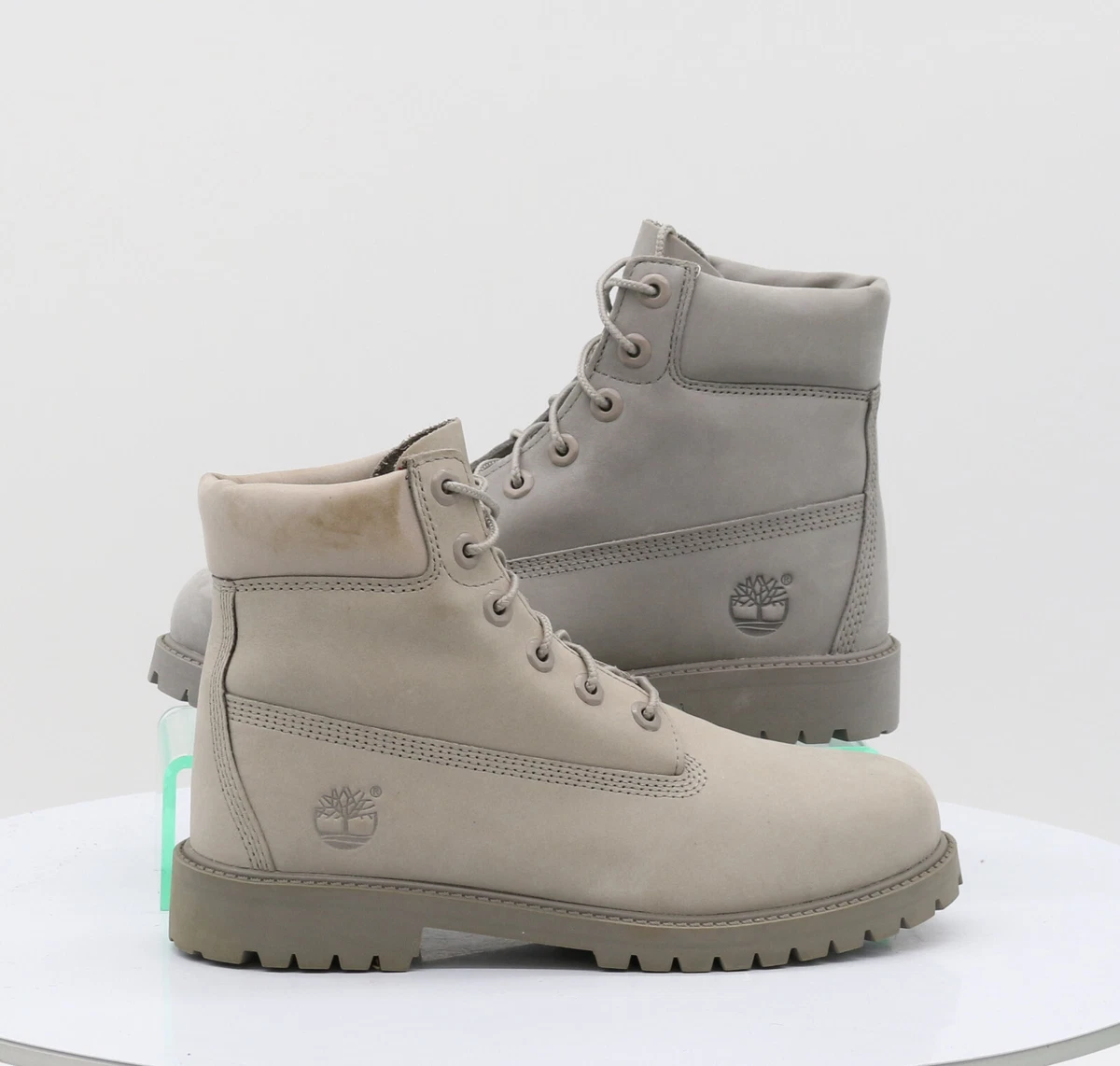 TIMBERLAND 6 INCH YOUTH BOOTS UK 5.5 EU 39 CHILDRENS GREY LEATHER