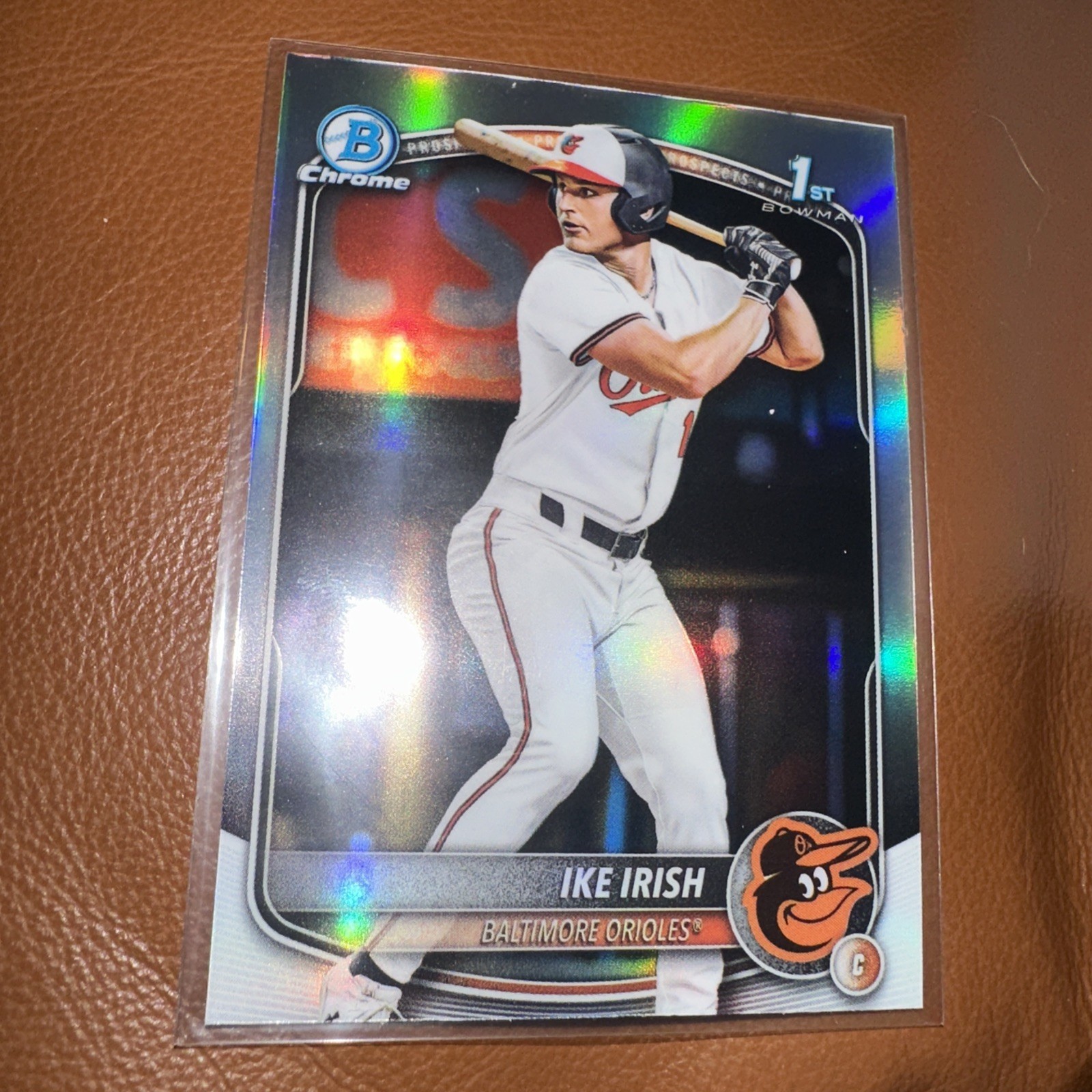 2025 Bowman Draft Ike Irish #BDC-16 Chrome Refractor Baltimore Orioles